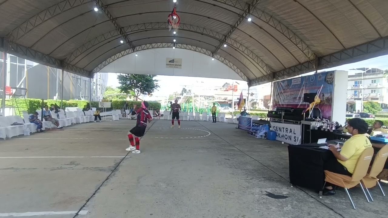 ตะกร้อลอดห่วงไทย ทีมสันติธรรม สนามแข่งเซ็นทรัลนครศรี 68