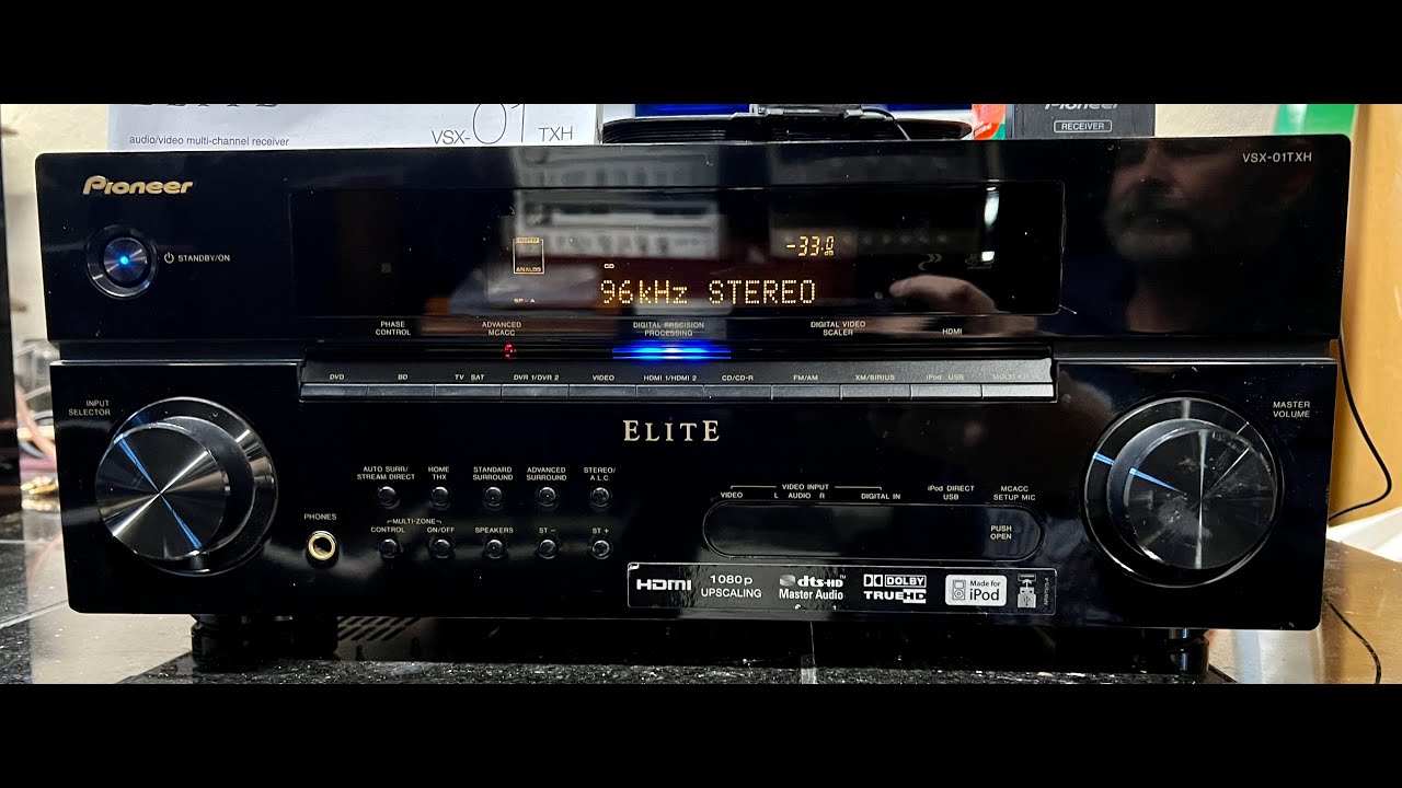 Pioneer Elite VSX 01TXH 7 1 Ch HDM Receiver w: Remote, Manual & Antenna