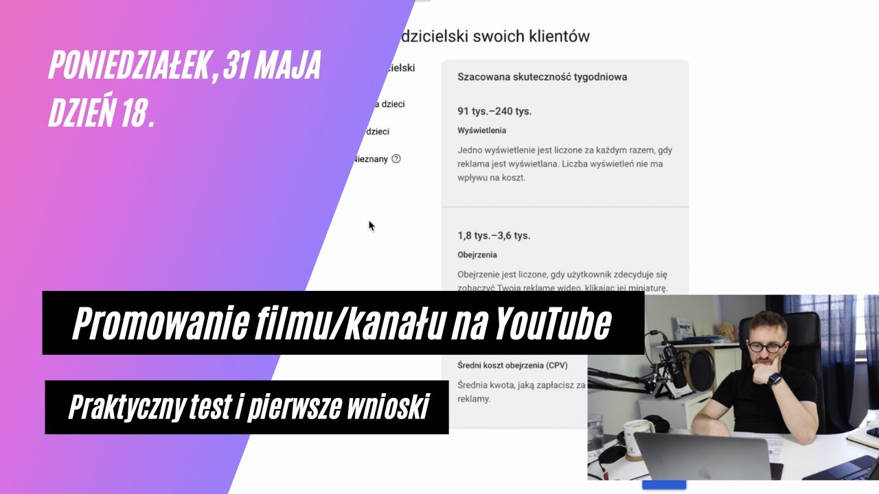018. Promowanie filmu na YouTube