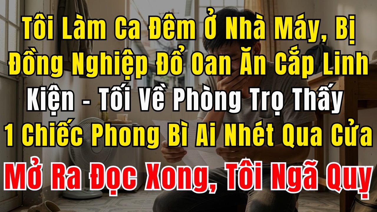 Tôi Làm Ca Đêm Ở Nhà Máy, Bị Đồng Nghiệp Gài Bẫy Đổ Oan Ăn Cắp Linh Kiện - Tối Về Phòng Trọ Thấy