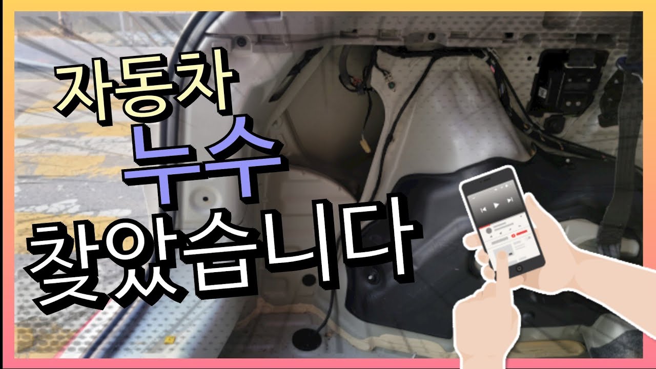 #171#자동차누수 찾았습니다 #누수작업과정 #빗물누수원인찾기