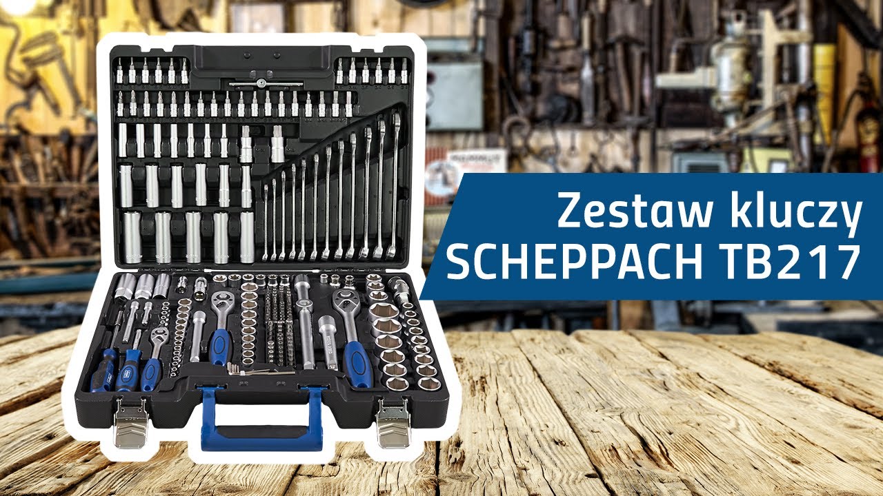 Zestaw kluczy Scheppach TB217 w walizce