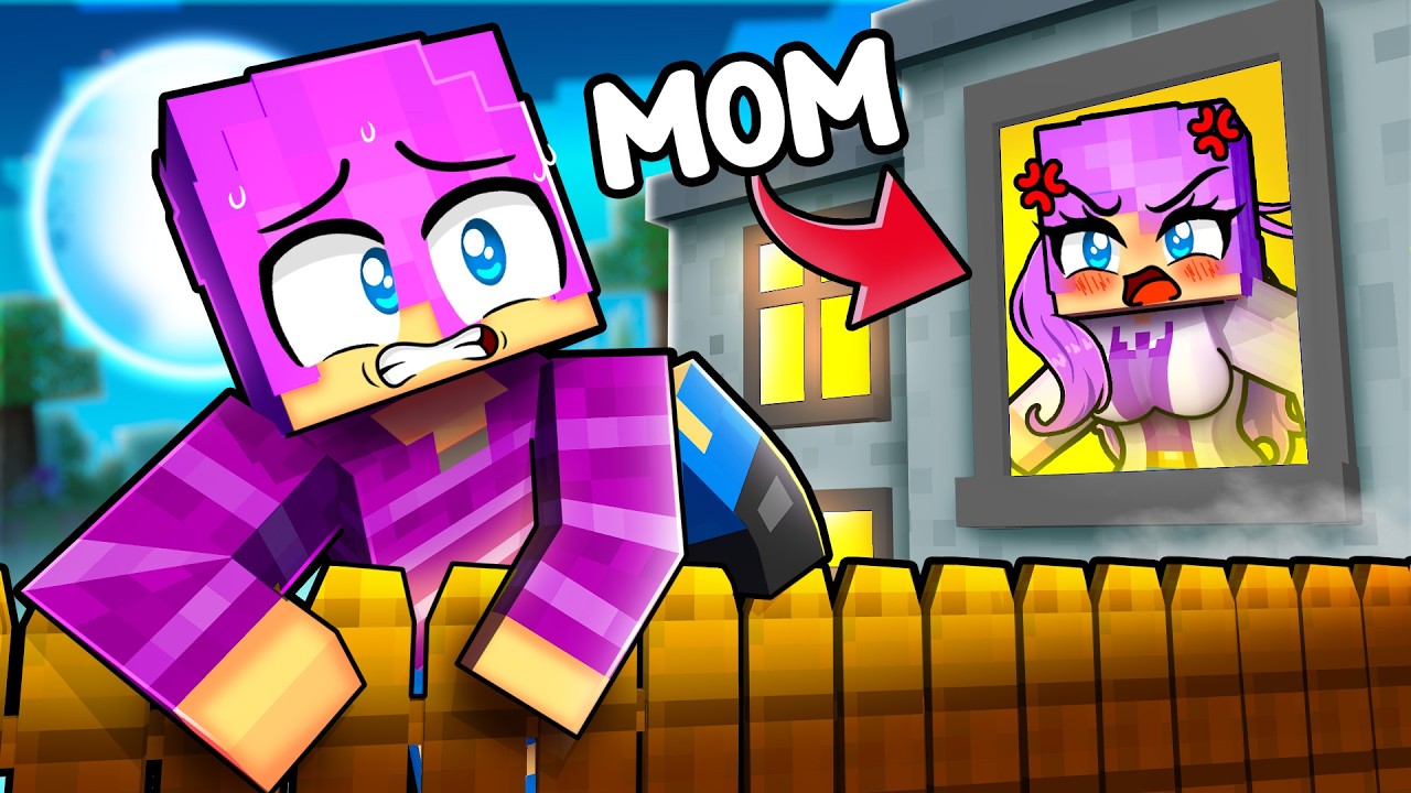 Sneaking OUT at 12AM in Minecraft!