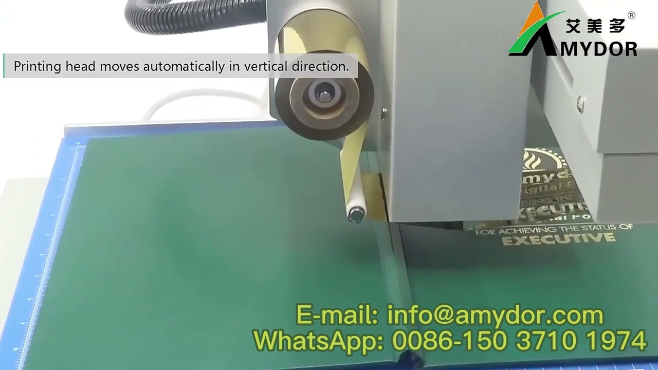 Machine d'estampage &agrave; chaud automatique pour imprimante &agrave; feuille d'or de couverture de livre