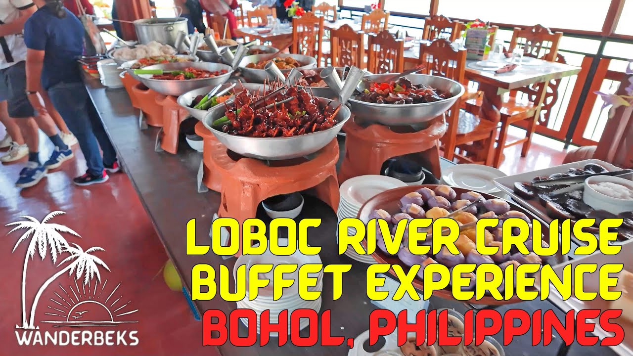 Buffet at Loboc River Cruise Floating Restaurant | Loboc Municipality, Bohol Province, Philippines