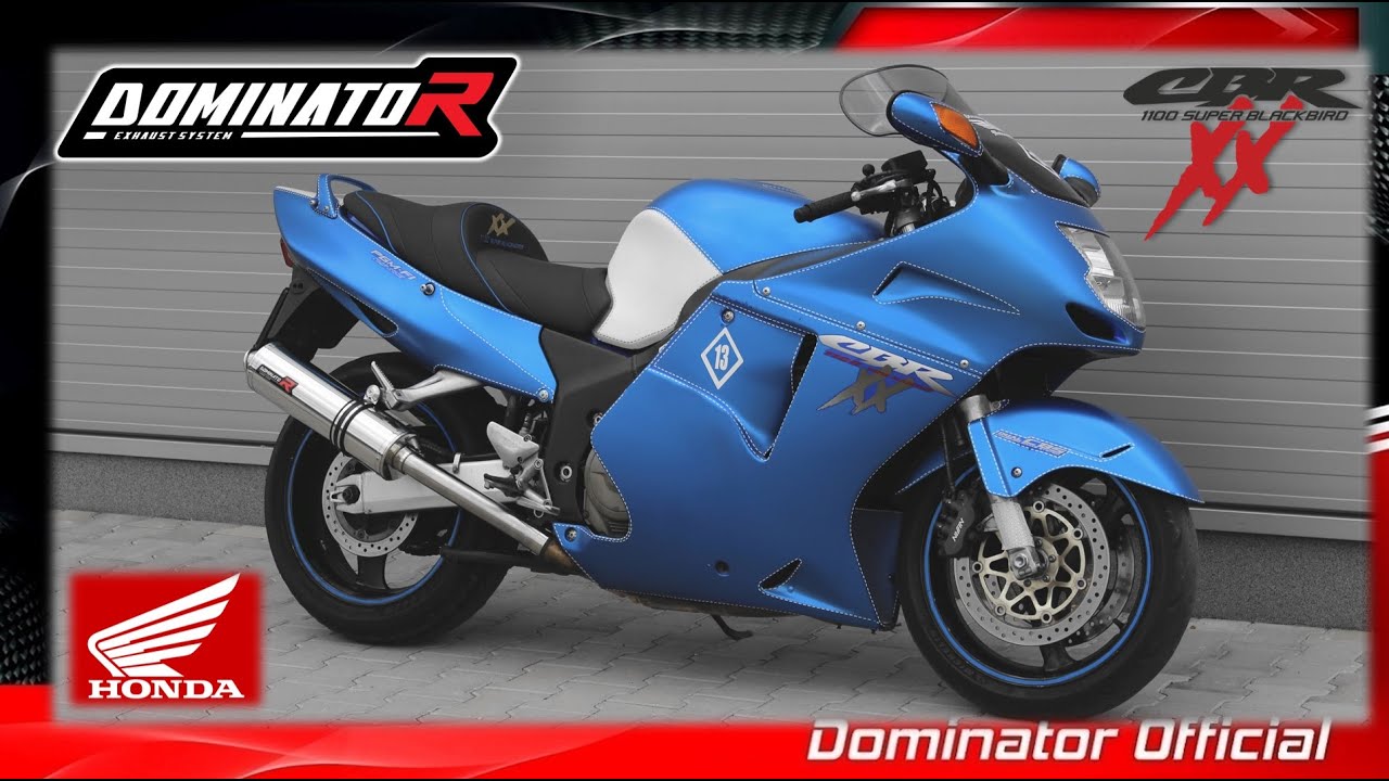 Honda CBR 1100 XX Super Blackbird | Stock Exhaust vs Dominator | Soundcheck & DYNO
