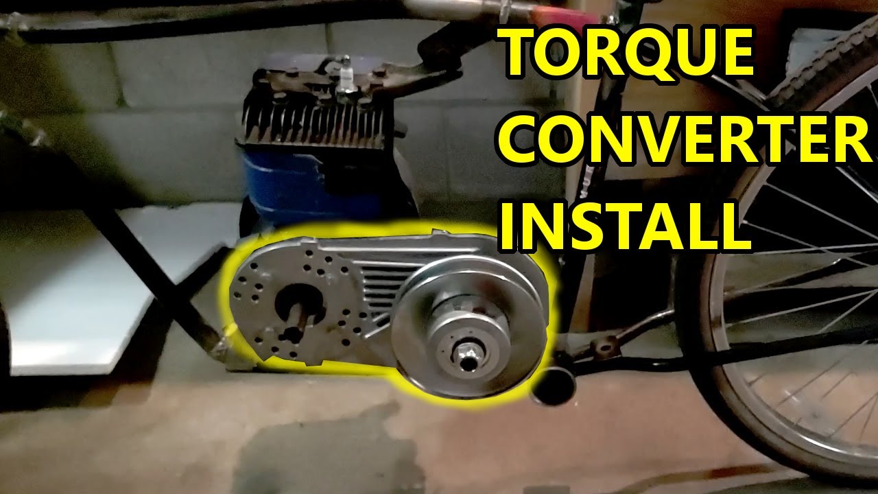 Briggs & Stratton 5HP Flathead Motorized Bike Build - Torque Converter EP5