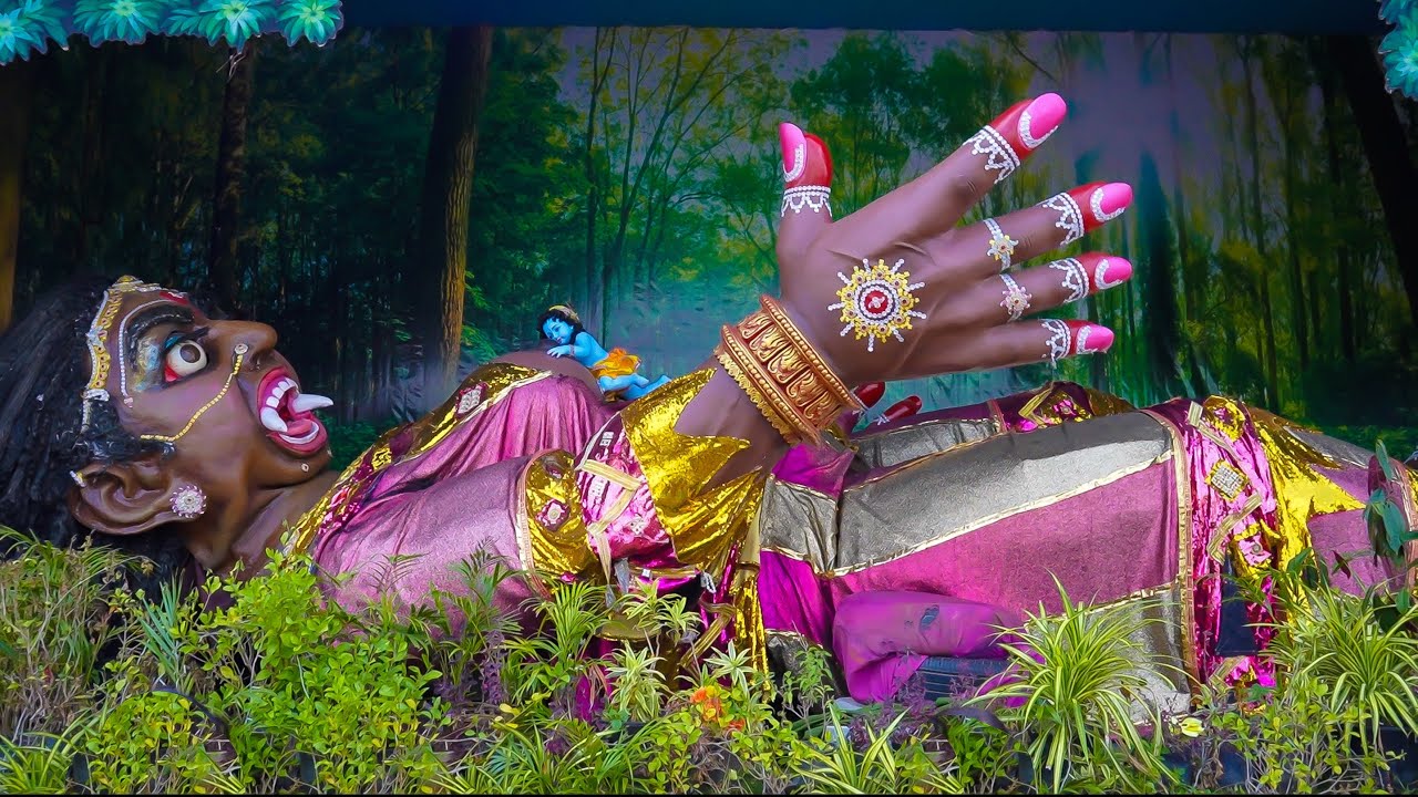 पूतना वध की झांकी प्रेम मंदिर वृन्दावन  🛕❤️ Putna Vadh Prem Mandir Vrindavan भूत bhoot jaisi