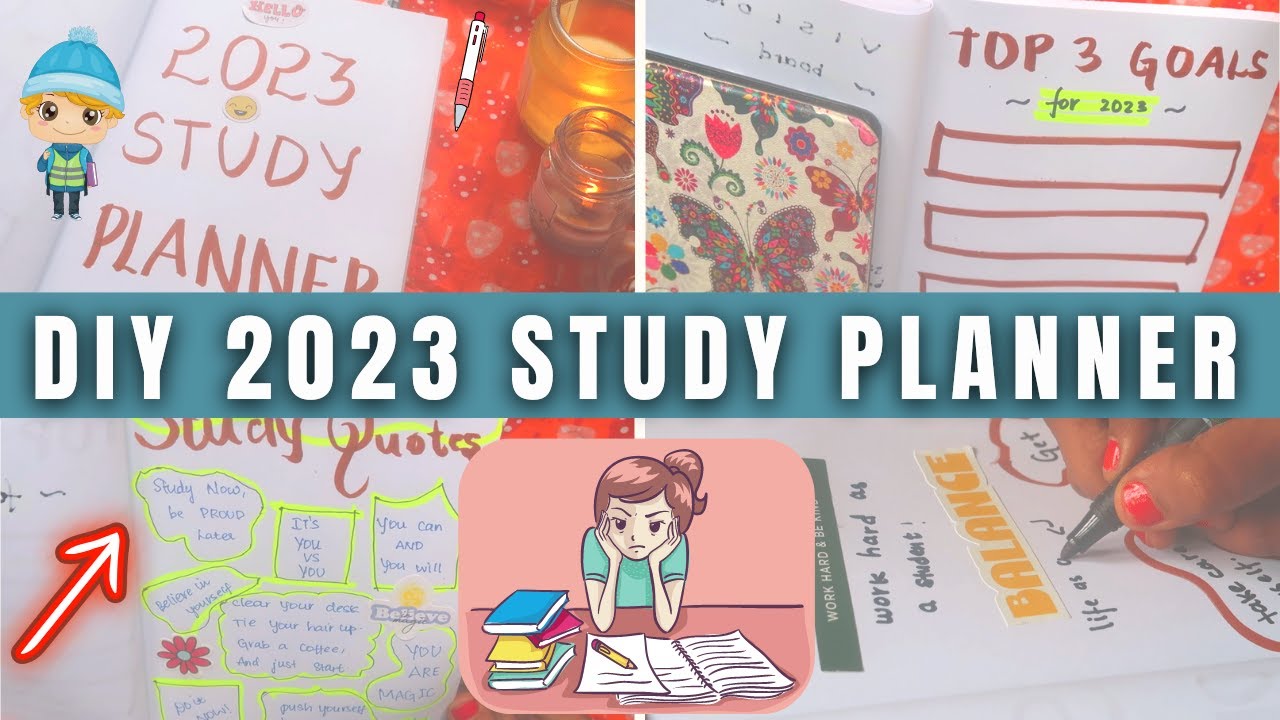 DIY 2023 Study Planner for Students 👩🏻&zwj;🎓| 2023 Study Planner India