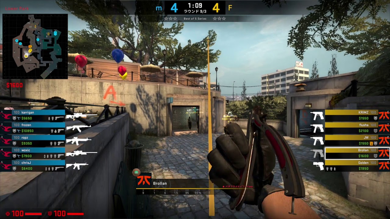 [CS:GO Tactical POV] Overpass T - Fnatic A Short (Eco) - Brollan (Supporter) [ESL Pro League S11 EU]