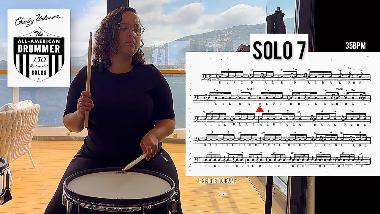 Learn this Solo: Solo #7 - 150 Rudimental Solos - Charley Wilcoxon (Fast and Slow)