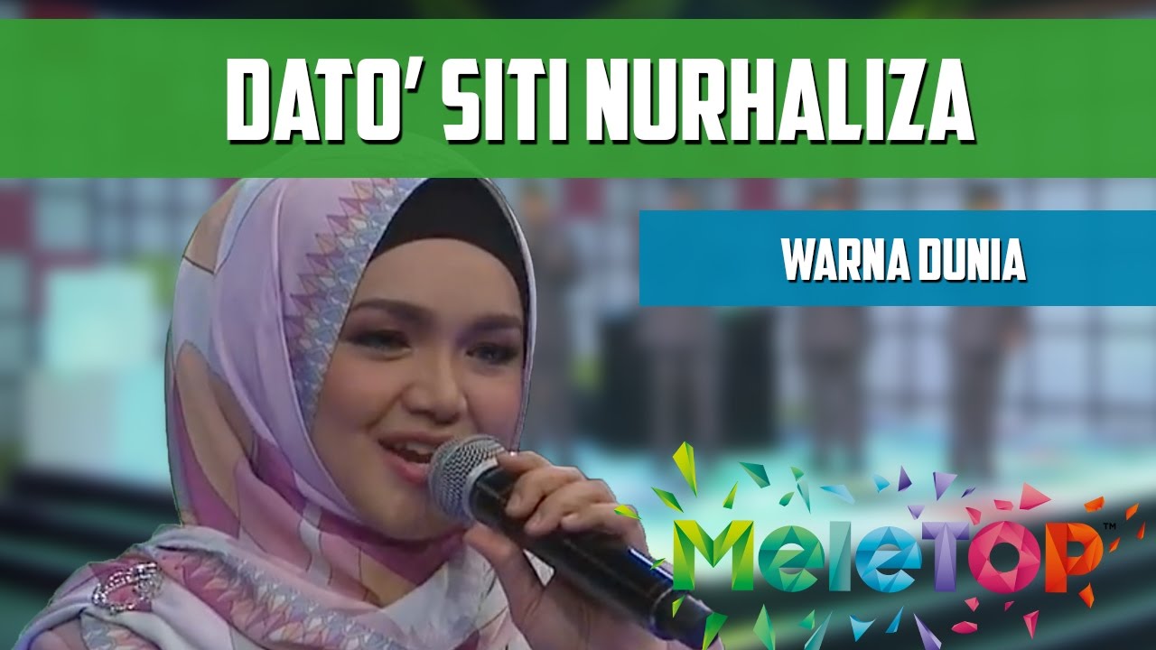 Dato' Siti Nurhaliza - Warna Dunia - MeleTOP Persembahan LIVE Episod 206 [11.10.2016]