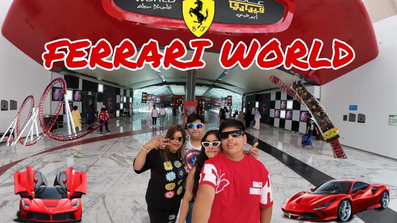 Ferrari World Thrill Ride Experience 😱 | Abu Dhabi Adventure Begins! || #vlog #ferrariworld