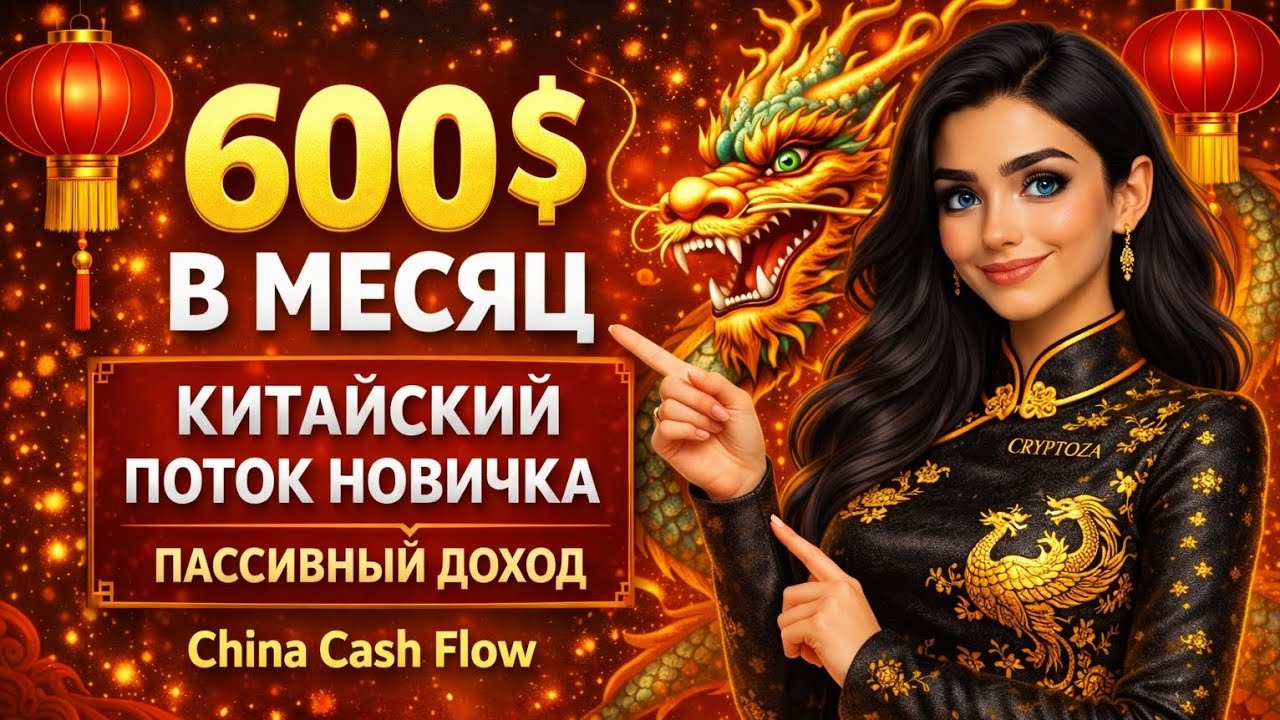 600$ в Месяц Пассивно? Китайский Поток Новичка | China Cash Flow