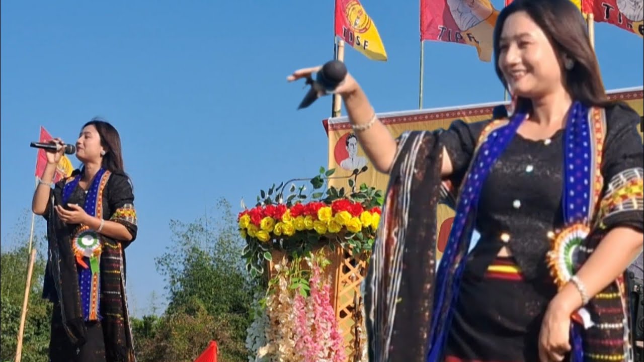 Paoye  ta thang di mkha larok di kau bru song live parform Rumi morasing #kaubrusong 