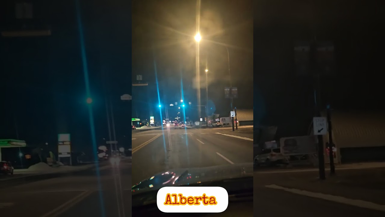 Driving around the city.  