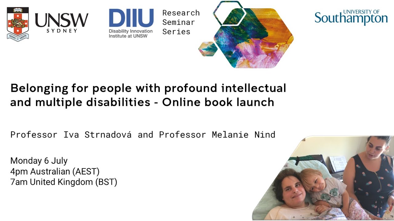 Belonging for people with profound intellectual and multiple disabilities