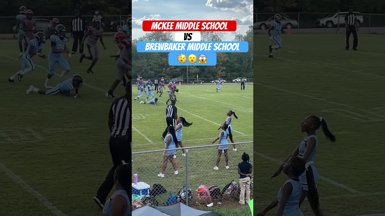 What I witnessed at a middle school football game last night 😱🫨 #middleschoolfootball #highlights