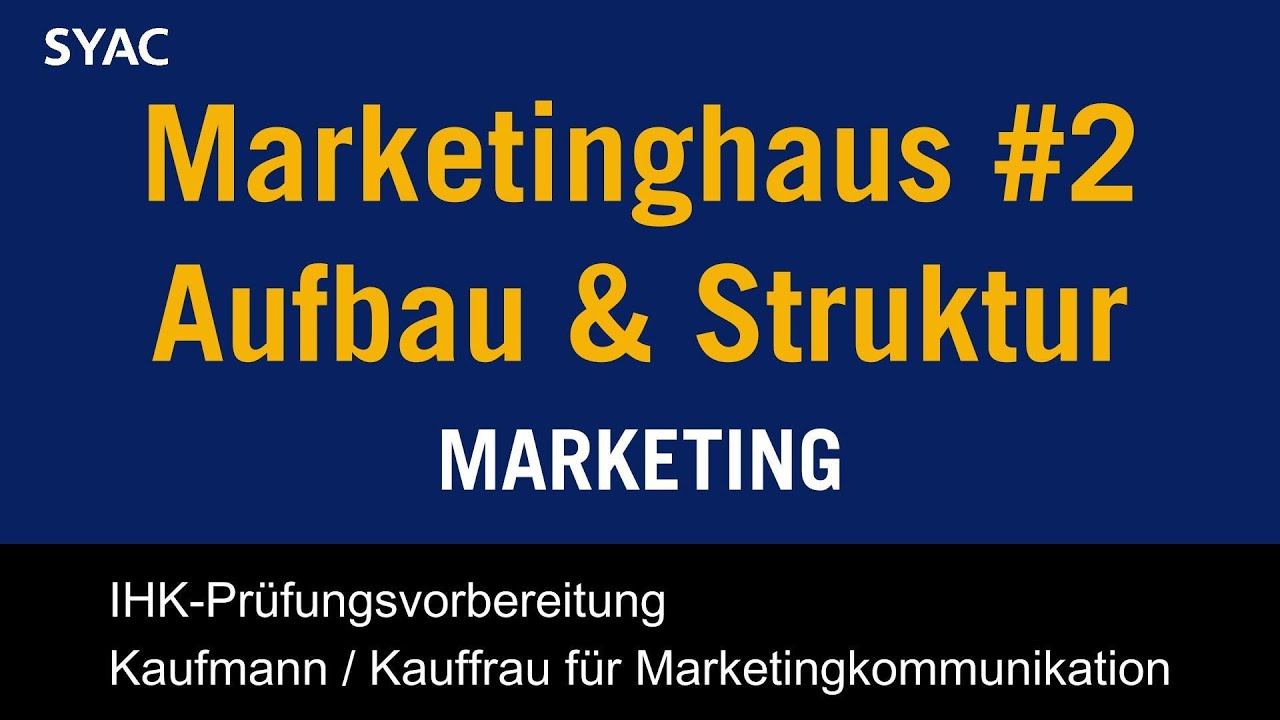 Marketinghaus erklärt: Aufbau & Struktur | IHK Prüfungsvorbereitung Marketingkommunikation
