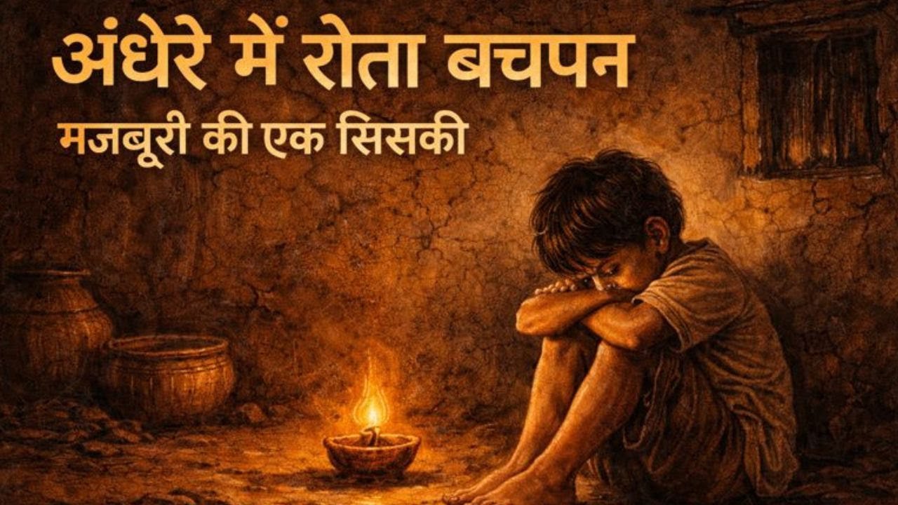 कहानी अच्छी नींद के लिए I अंधेरे में रोता बचपन | मजबूरी की एक सिसकी…