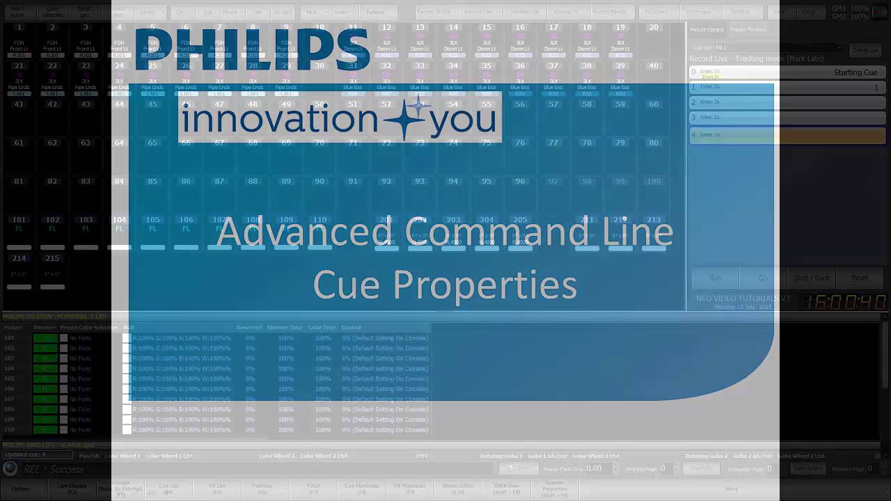 Philips NEO Strand Lighting Video Tutorial