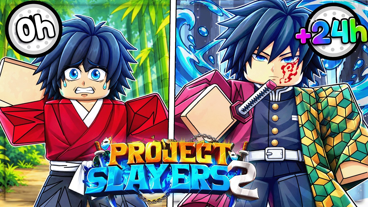 Прохождение пути от НОВИЧКА до ВОДНОГО ХАШИРА в Project Slayers 2 в Roblox!