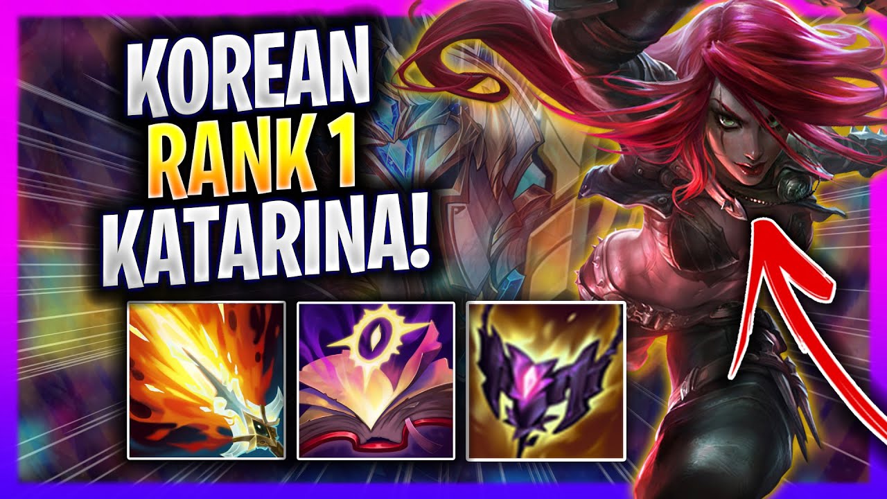 RANK 1 KATARINA KOREA DESTROYING SOLOQ! - KR SoloQ OTP KATARINA MAIN Gameplay