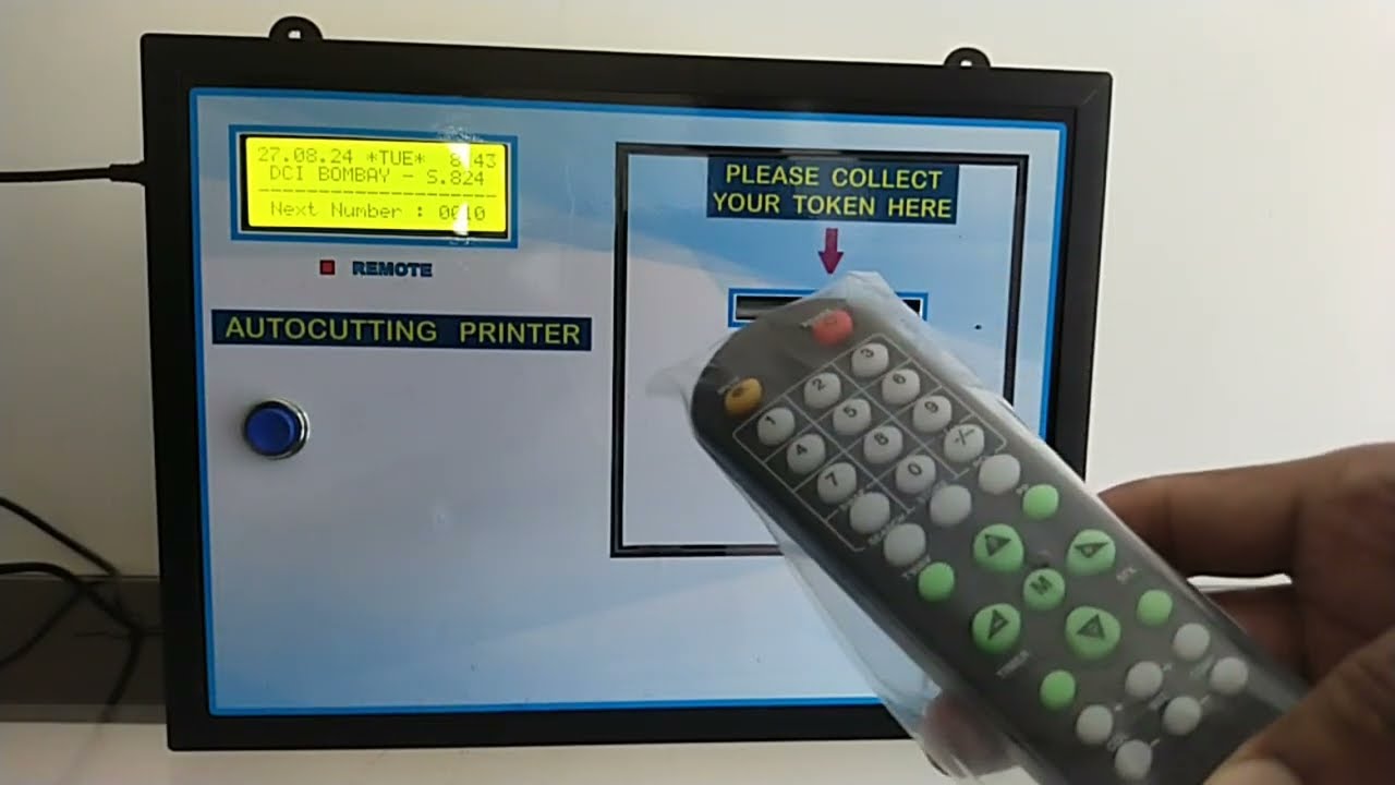 Token printer with autocutter: one function