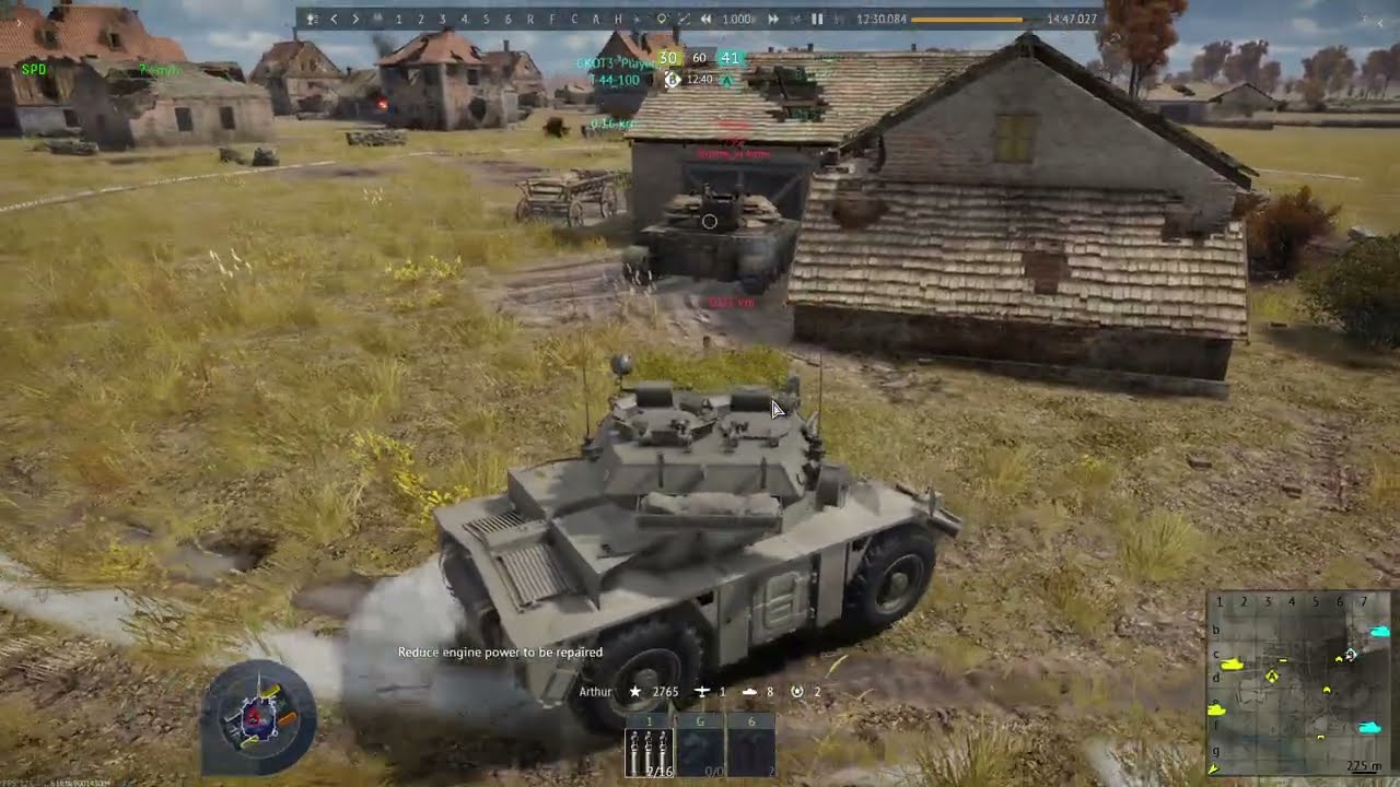 War Thunder Fox armoured car (RB Replay) No commentary