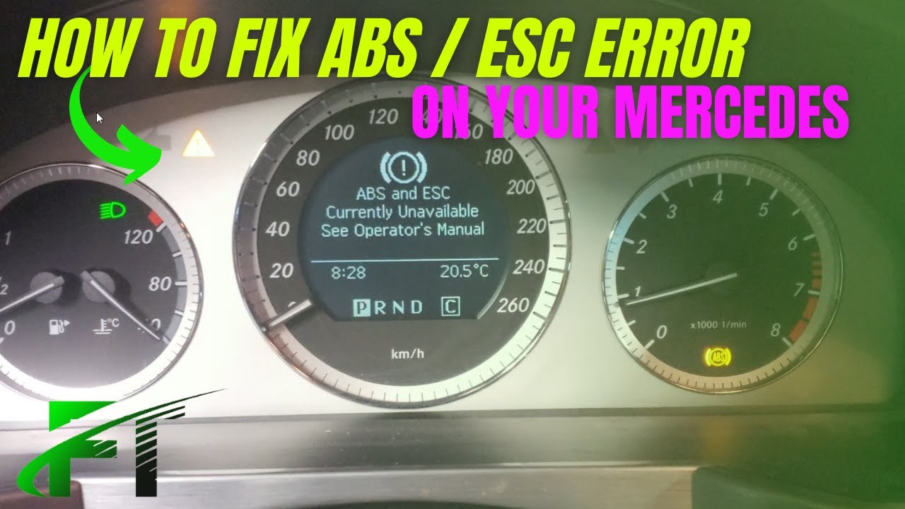 Как устранить ошибку ABS на вашем Mercedes l Замена кольца-регулятора ABS на любом Mercedes!