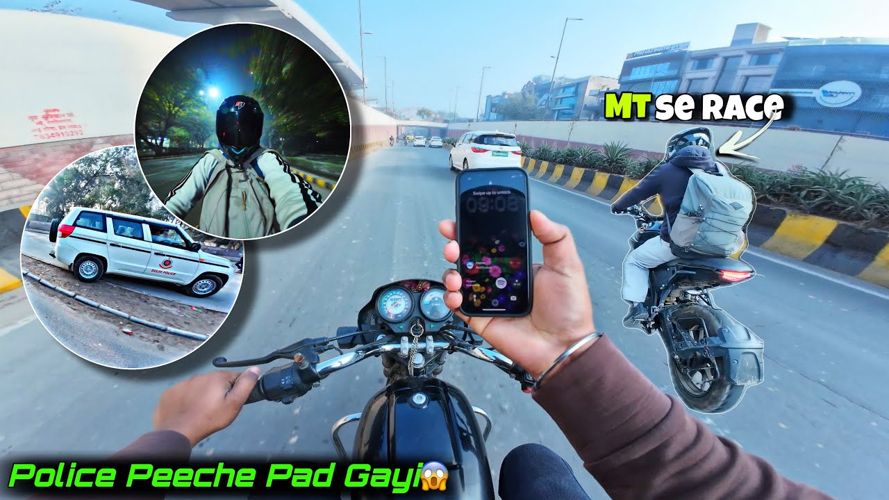 BAAL BAAL BACHE आज तो 😱। | Race होगयी MT 15 se 😍
