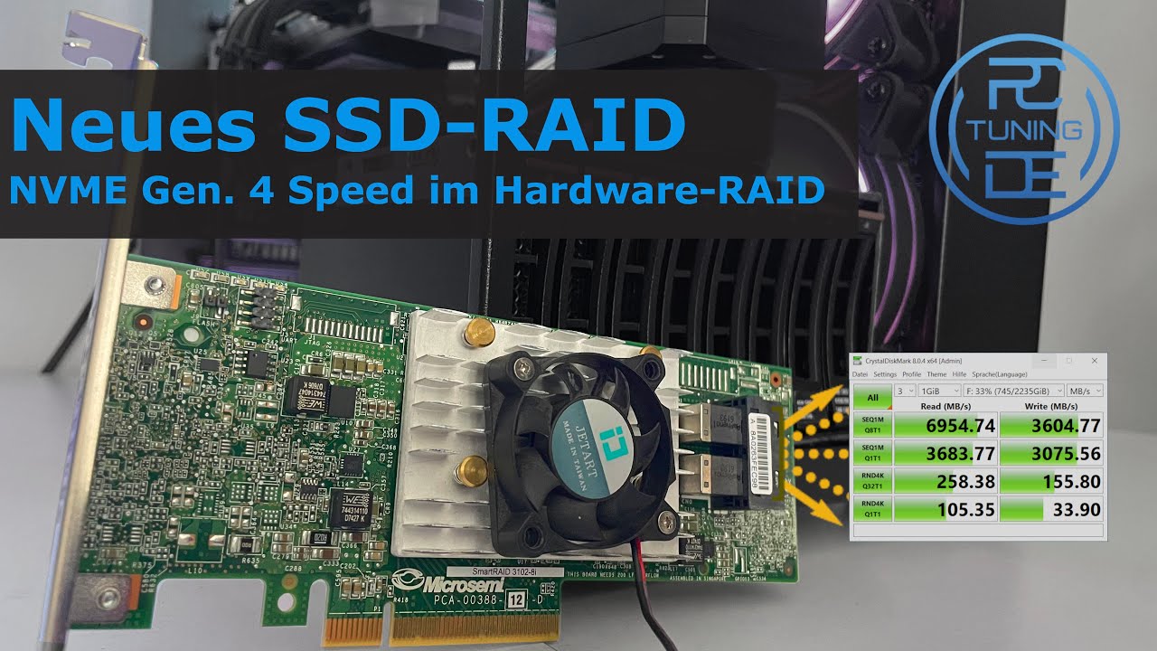 Mein neuer SSD-Speicher für Videoschnitt | PCIe 4.0 Performance im Hardware-RAID