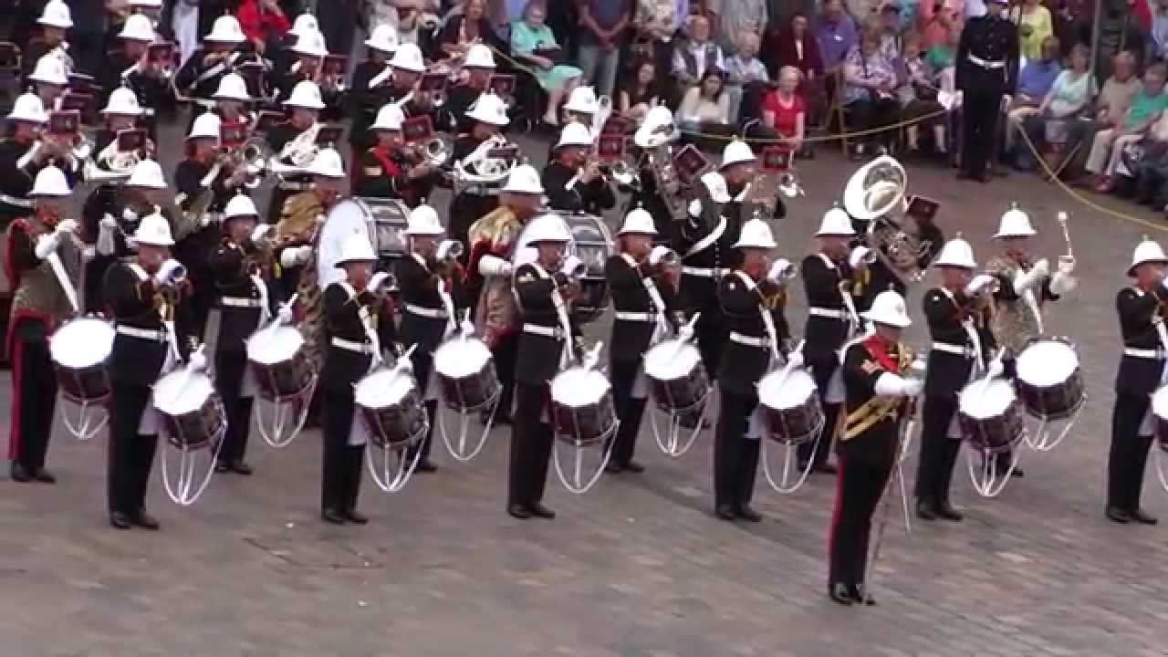 The Royal Marines School of Music - Beating Retreat - 8th August 2014