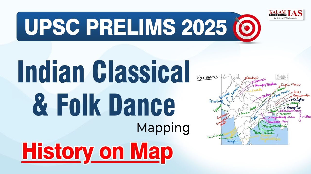 Indian Classical & Folk Dance UPSC Map Tricks | Krupa Jain AIR-440, UPSC Topper