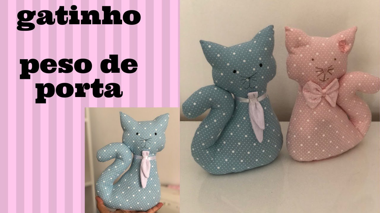 Como fazer peso de porta de gatinho