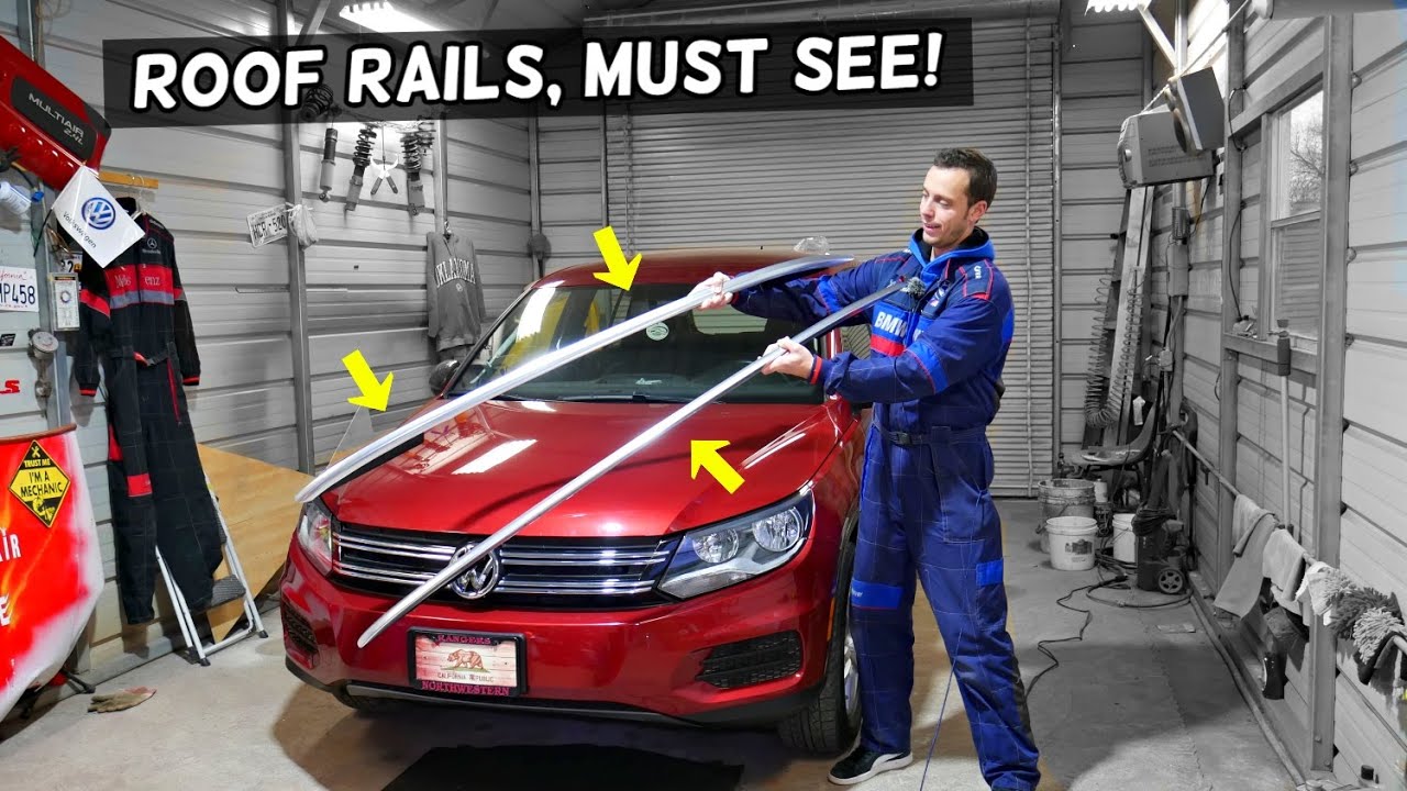 VW TIGUAN ROOF RAILS INSTALLATION, FACTORY CARGO ROOF RACK RAILS