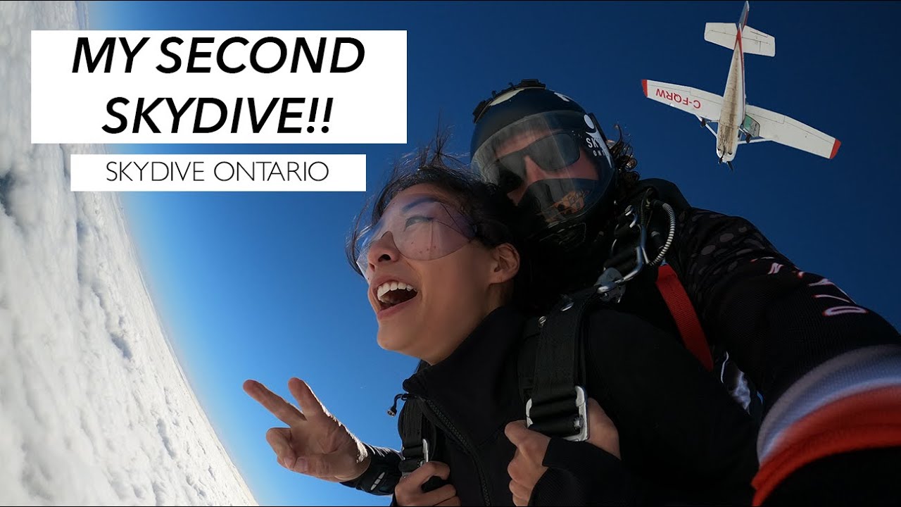 I SKYDIVED FOR THE 2ND TIME! (Skydive Ontario)