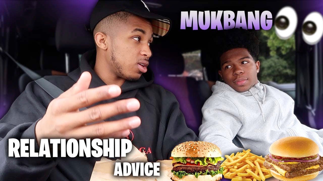 DDG GIVES ME RELATIONSHIP ADVICE ON HOW TO DEAL WITH MY EX *MUKBANG* (he tells me the harsh truth)
