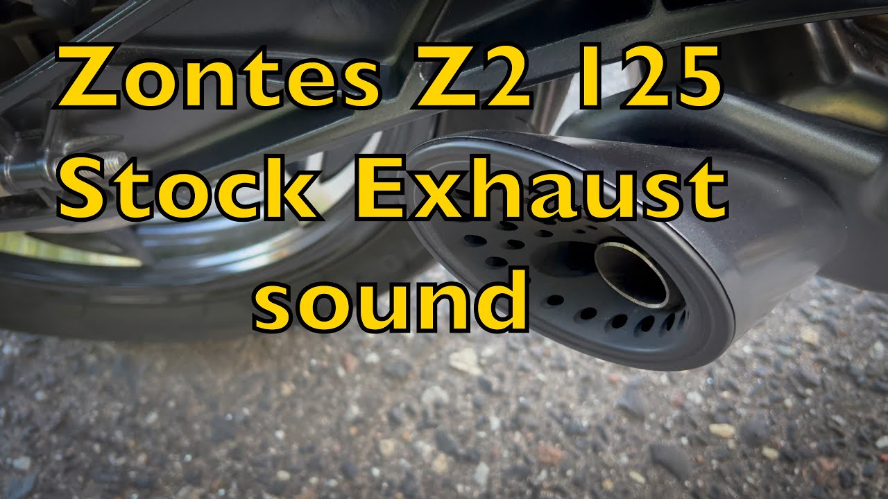 Zontes Z2 125 Stock Exhaust sound