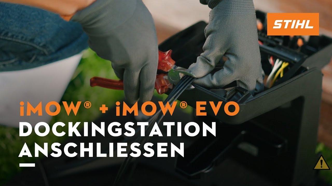 iMOW®️ und iMOW®️  I Dockingstation anschließen und Mähroboter laden (6/13)