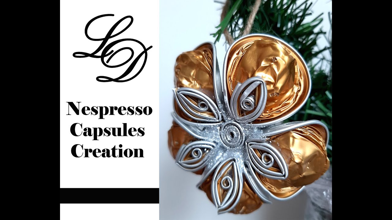 Super Easy DIY Christmas Decoration Craft - Coffee Pods Recycling - Zero Waste