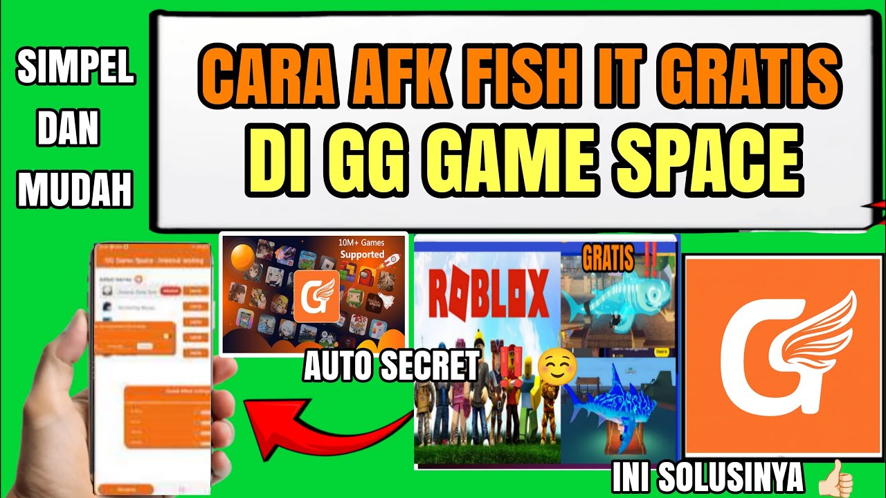 Cara Afk Fish it Gratis di Gg Game Space | Cara Afk di Fish It Roblox Terbaru