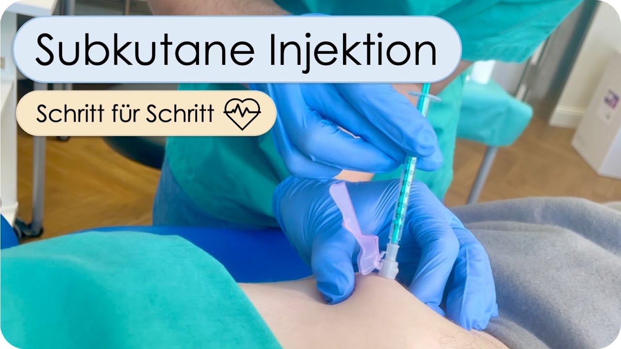 Subkutane Injektion - Praktische Durchführung (s.c., Kanülenlänge, Injektionsorte, Insulin spritzen)