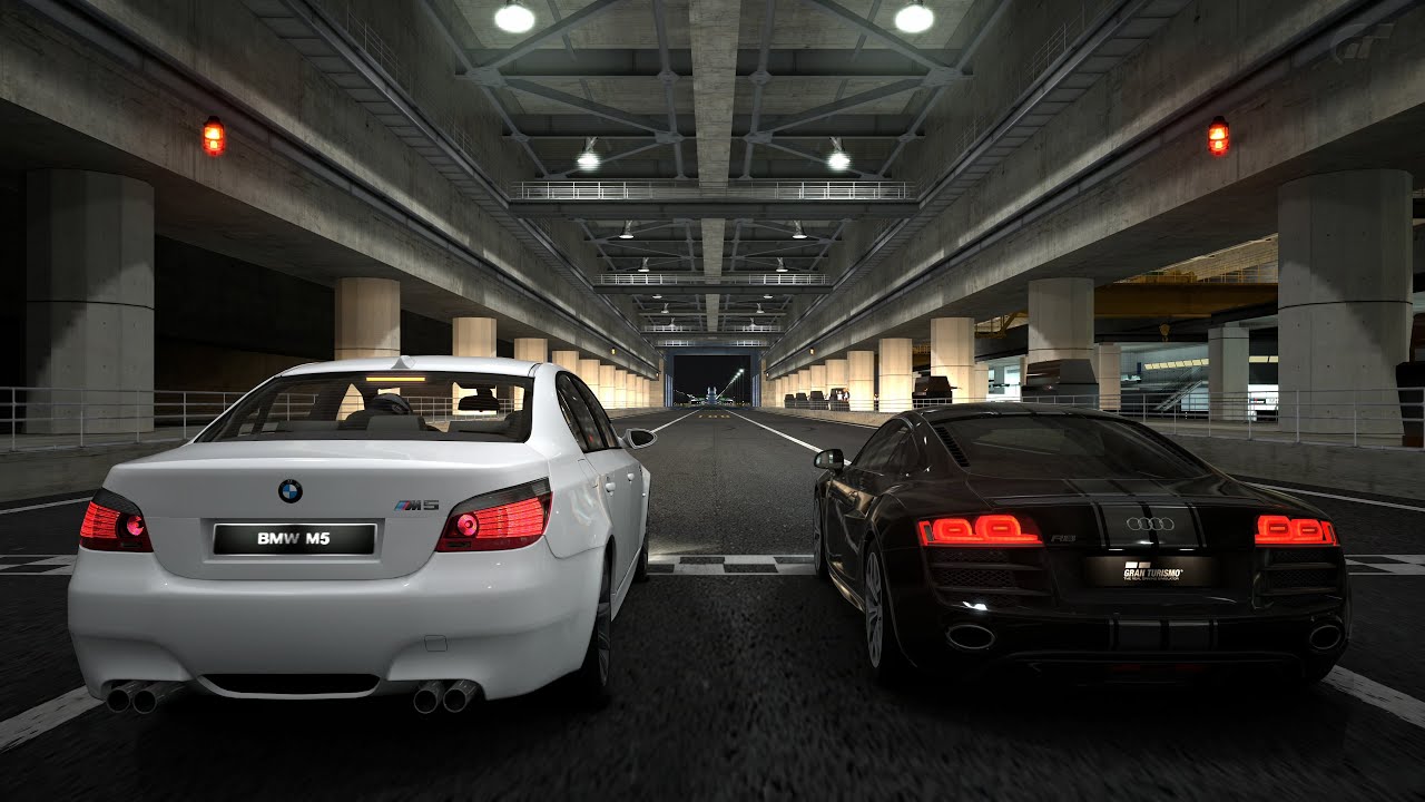 Bmw M5 vs Audi R8 | DRAG RACE & Gran Turismo 6 - STOCK CARS
