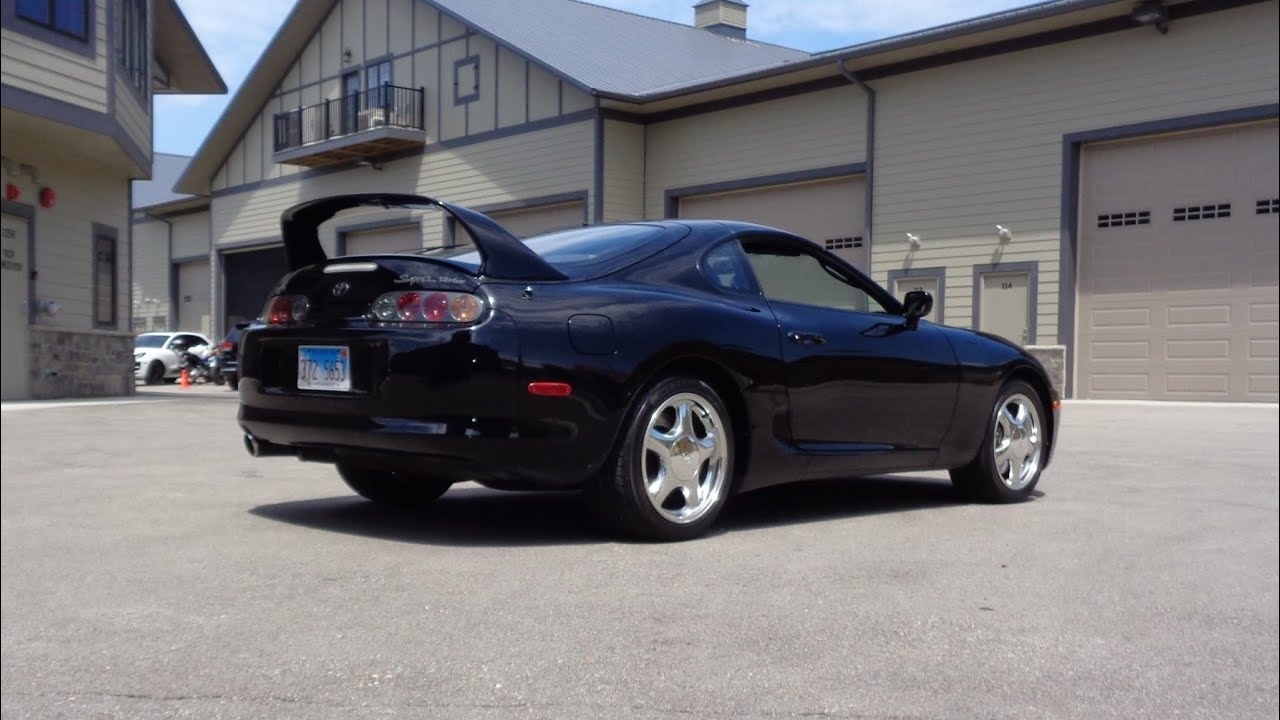 1998 Toyota Supra Turbo in Black & Engine Sound on My Car Story with Lou Costabile