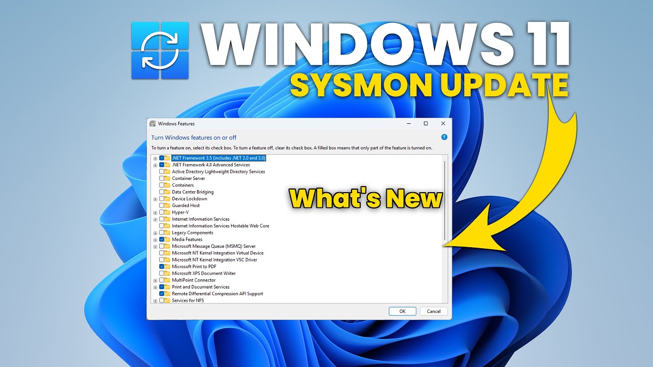 В Windows 11 появились встроенные функции бета-версии обновления Sysmon и информация о том, как и...