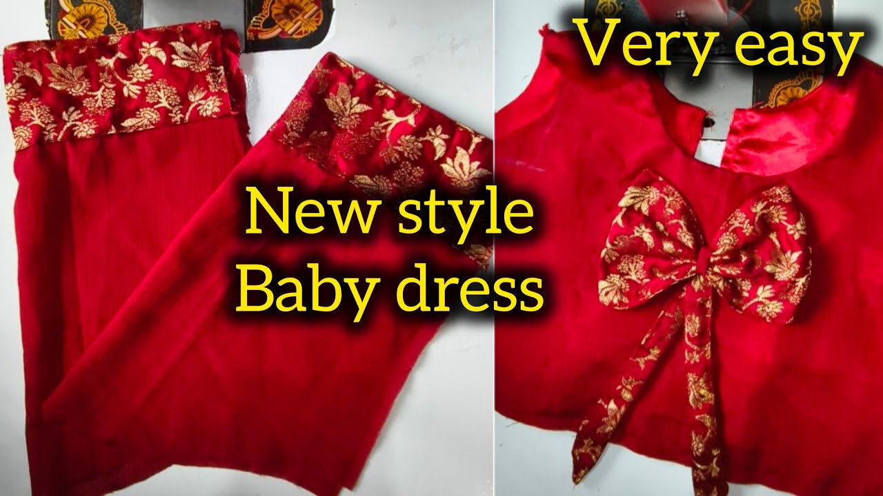New style Baby girl dress cutting&stitching | Very easy and simple baby dress cutting at home