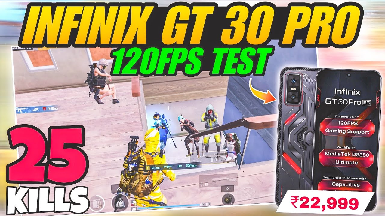 🔥Infinix GT 30 Pro BGMI ( New Update 3.9 Transformers Mode ) Test with Fps Meter