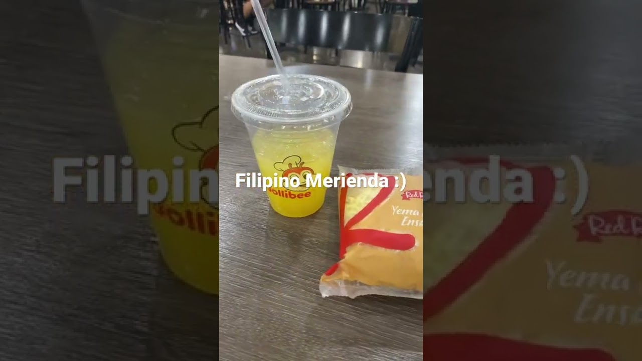 Filipino Merienda 🇵🇭- Jollibee and Red Ribbon