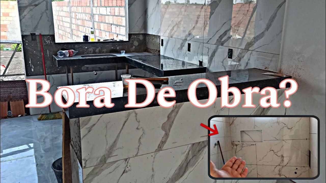#6DIÁRIO DA CONSTRUÇÃO:COLOCAMOS AS BANCADAS, FINALIZAÇÃO DOS RODAPÉ, BANHEIRO FINALIZADO